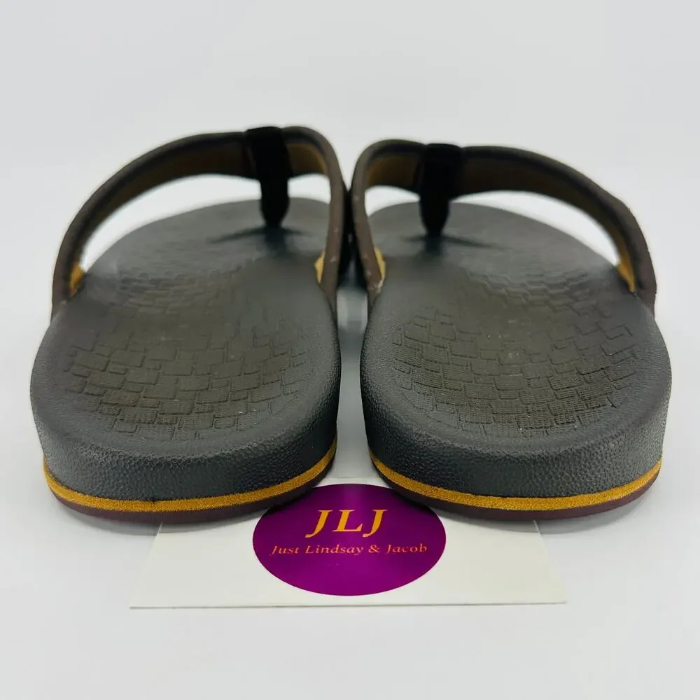 Skechers Men's Relaxed Fit: Pelem - Emiro Thong Sandals Dark Brown 65093 Size 12
